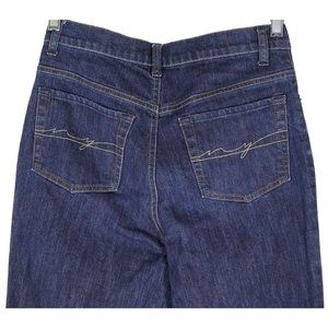 Battery Park Jeans New York & Co Women's Size 6 Tall Stretch Dark Wash Denim